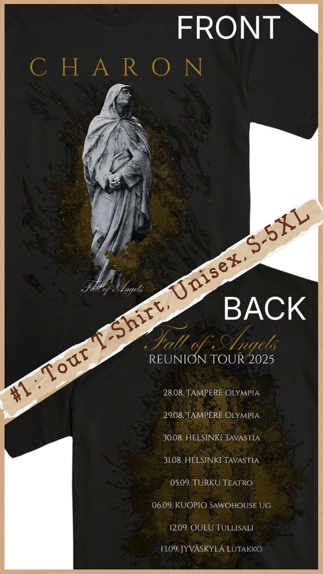 Charon - Fall of Angels Tour / "Patsas" T-SHIRT - Unisex